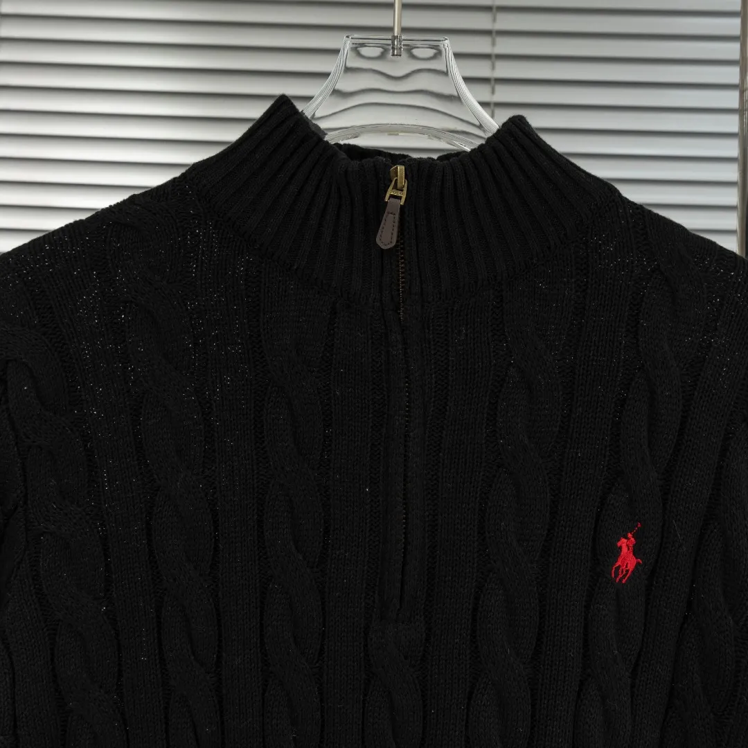 P290 top version (different currencies) You can scan the QR code to enter the official website Style: Ralph Lauren POLO Ralph Lauren small label embroidered knitted old money style half-zip pullover long-sleeved sweater Color: Picture color Size: XS-XL Fabric: Pure cotton Accessories: Full set of customized accessories No gender distinction, same style for men and women